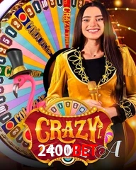 Crazy Time live game no 2400bet cassino com entretenimento ao vivo para jogadores do Brasil