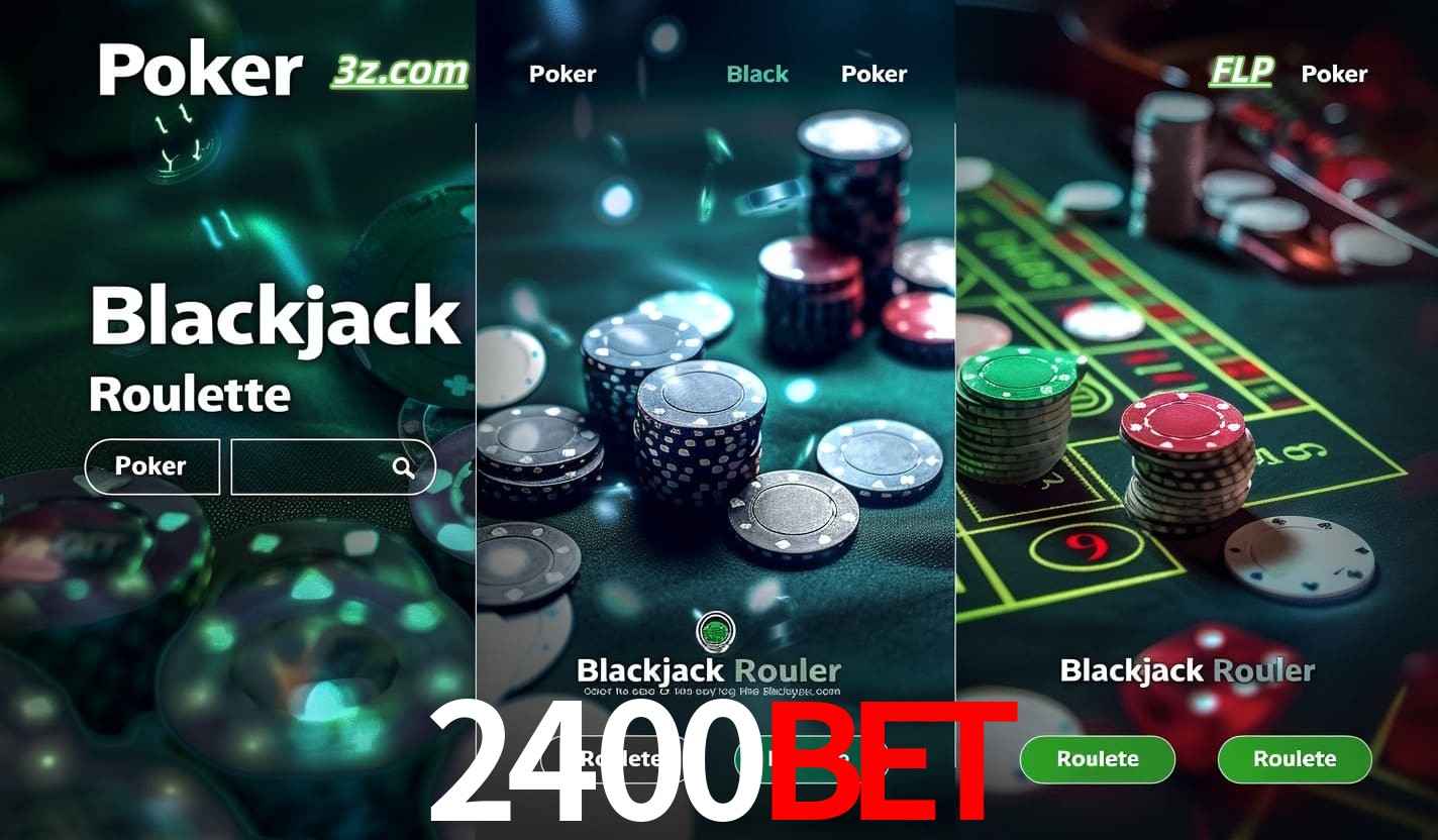 Cassino online 2400bet com Poker, Blackjack e Roleta ao vivo para jogadores do Brasil